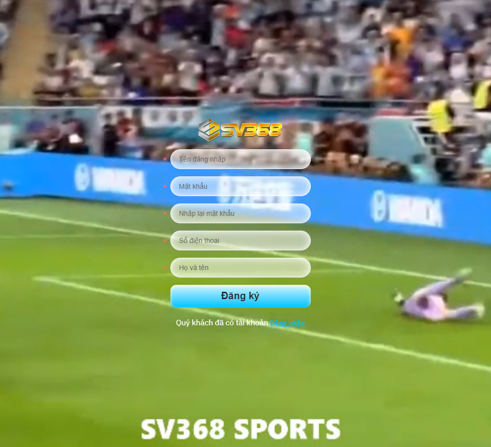 Đăng ký SV368 dễ dàng Đăng ký SV368 dễ dàng